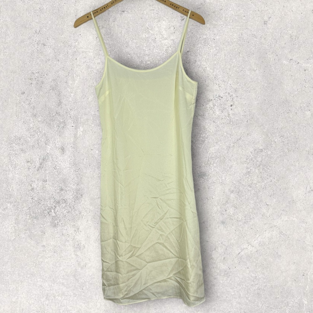 NEW Ted Baker Yellow Slip Mini Dress Adjustable‎ Straps TB Size 1 or Small US 4